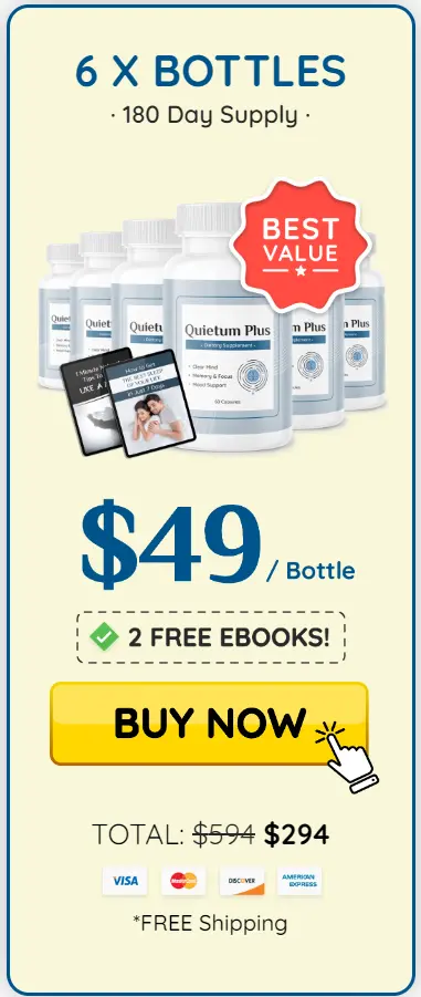 Quietum Plus  6 Bottles